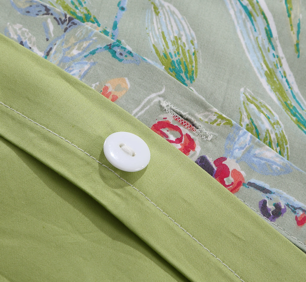 LISSTHER Botanical Garden Egyptian Cotton Duvet Cover - Image 77