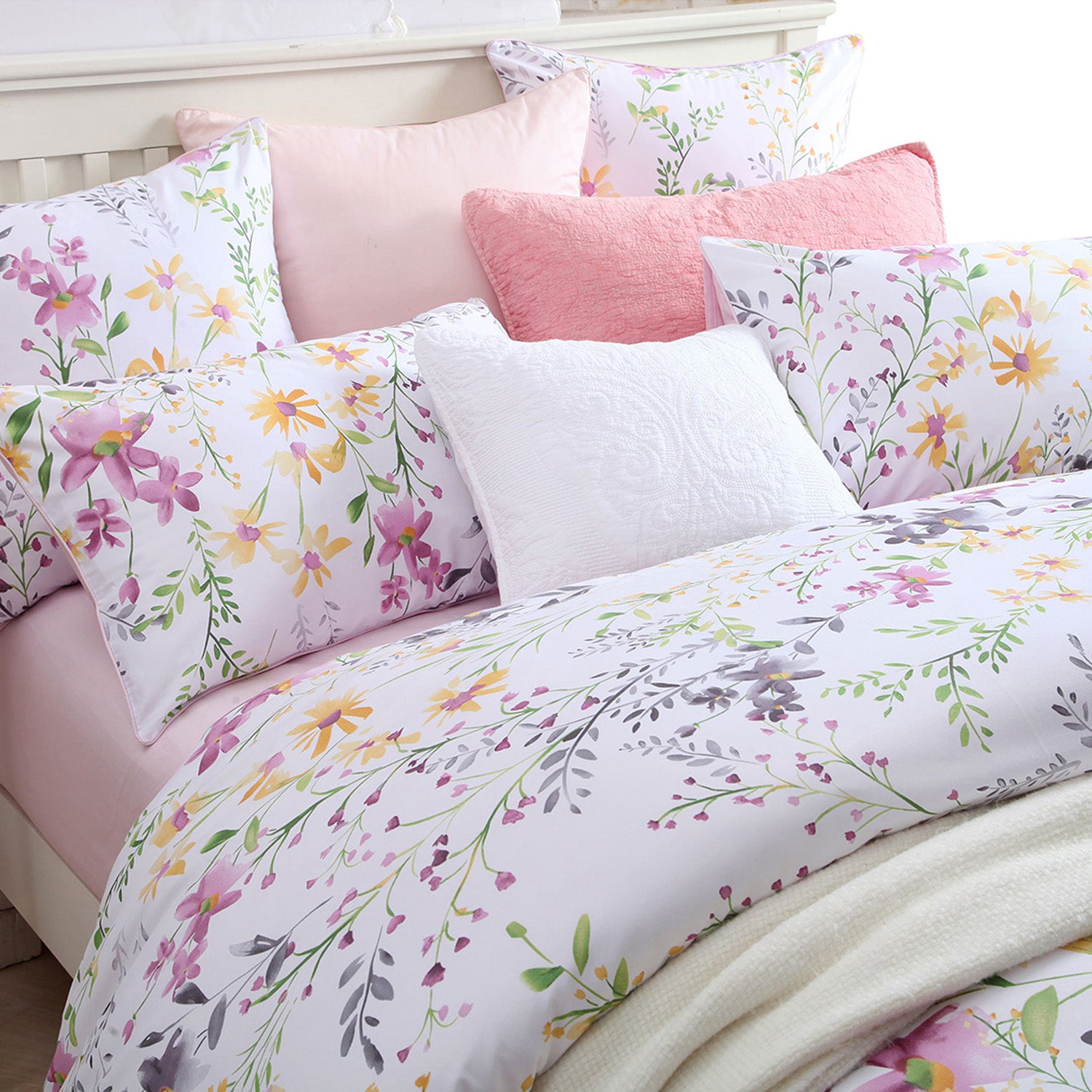 LISSTHER Botanical Garden Egyptian Cotton Duvet Cover - Image 57