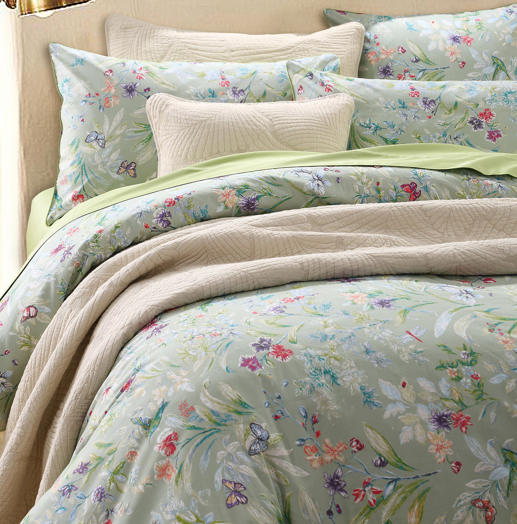 LISSTHER Botanical Garden Egyptian Cotton Duvet Cover - Image 42