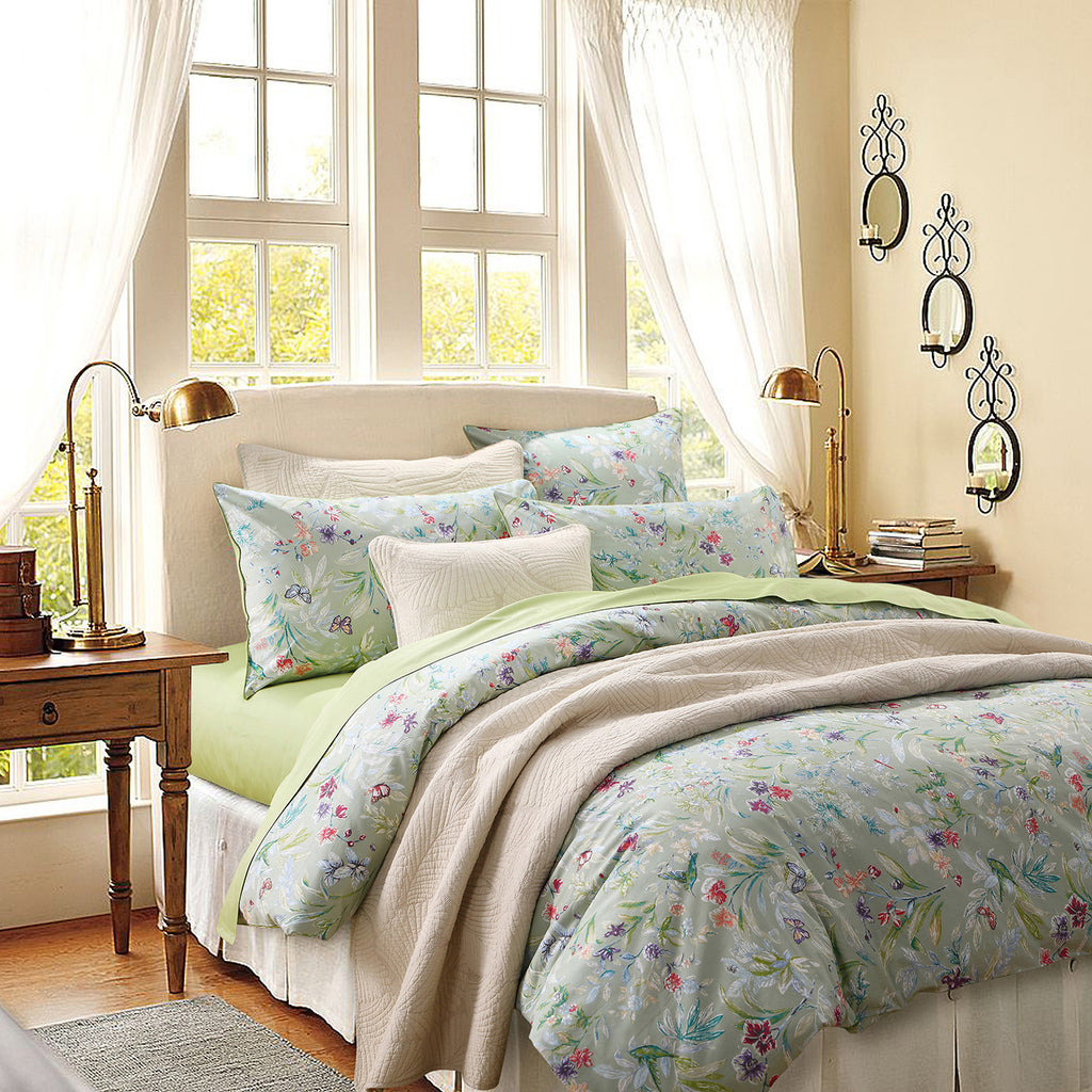 LISSTHER Botanical Garden Egyptian Cotton Duvet Cover - Image 44