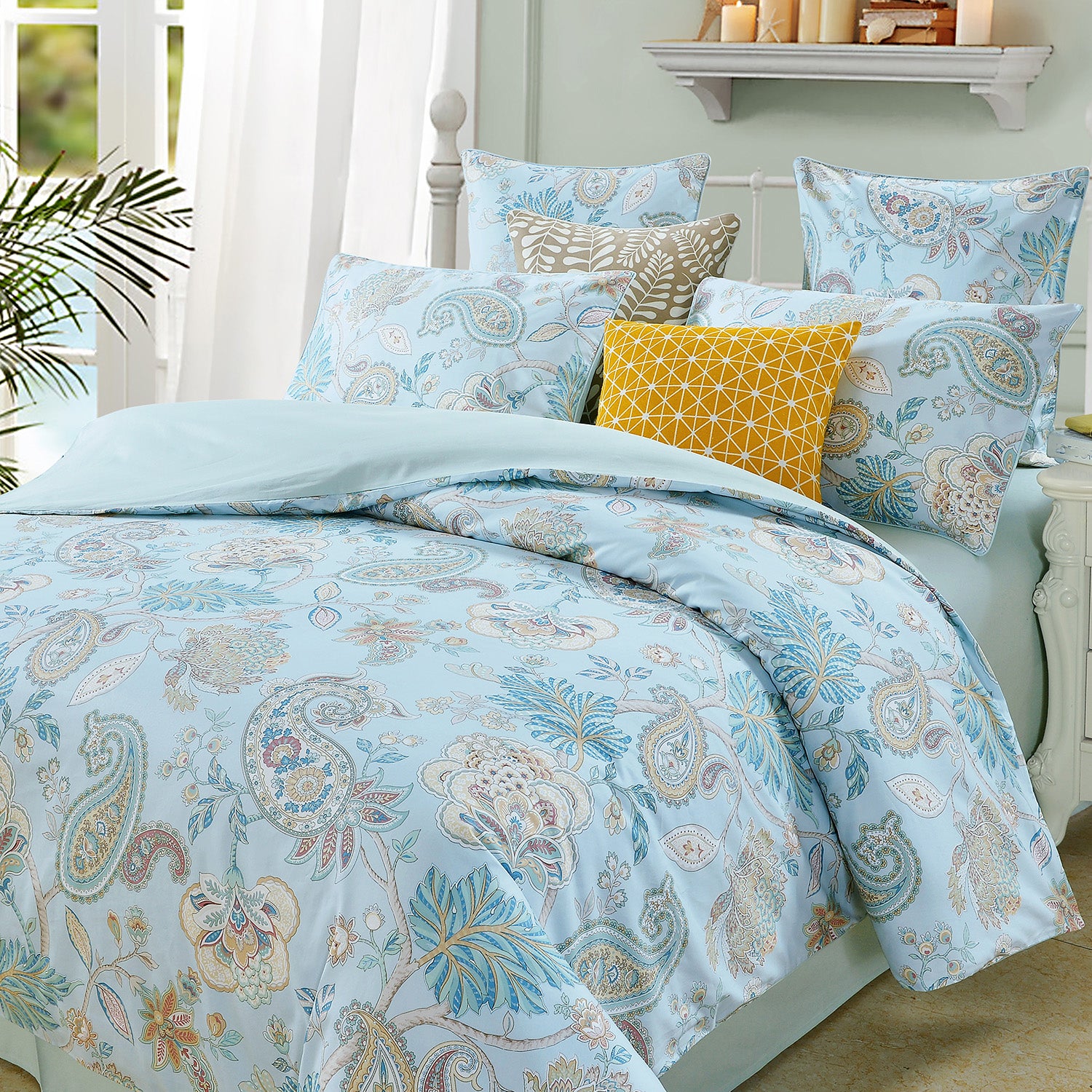 LISSTHER Paisley & Classic Egyptian Cotton Duvet Cover - Image 2
