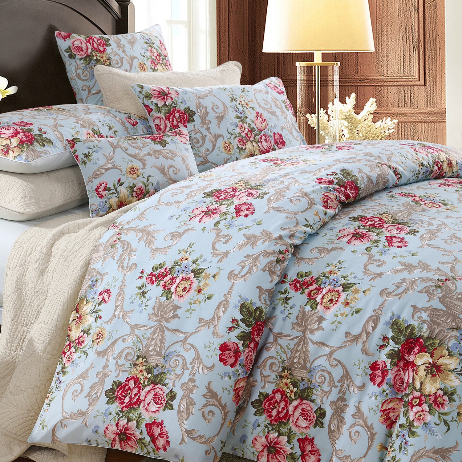 LISSTHER Floral Romance Egyptian Cotton Duvet Cover - Image 43