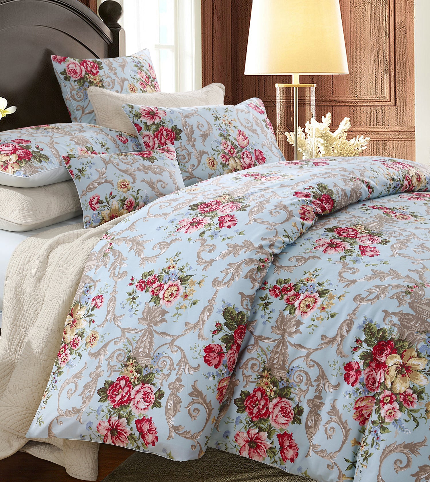 LISSTHER Floral Romance Egyptian Cotton Duvet Cover - Image 37
