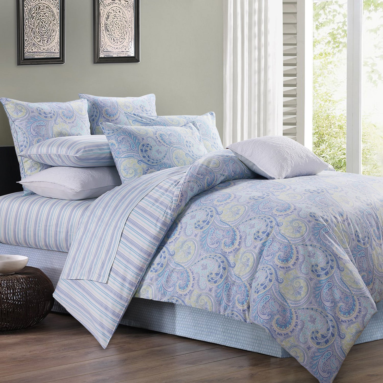 LISSTHER Paisley & Classic Egyptian Cotton Duvet Cover - Image 14