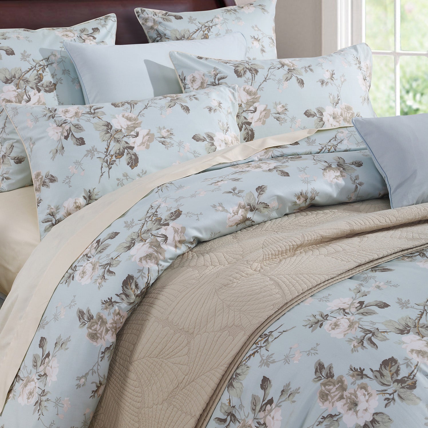 LISSTHER Botanical Garden Egyptian Cotton Duvet Cover - Image 39