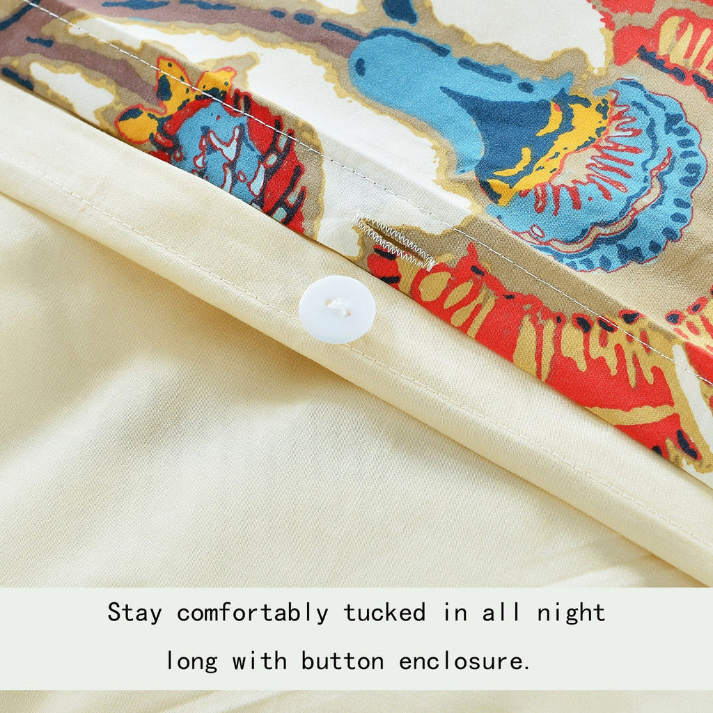 LISSTHER Artistic Pattern Egyptian Cotton Duvet Cover - Image 2
