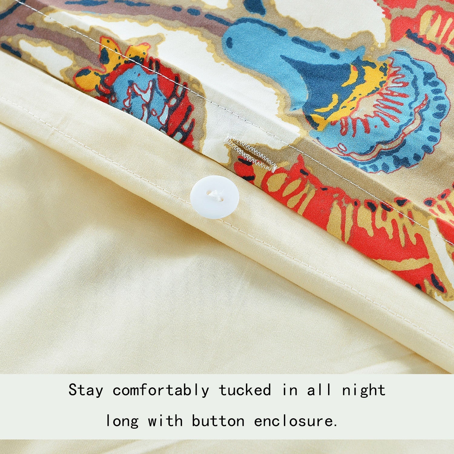 LISSTHER Artistic Pattern Egyptian Cotton Duvet Cover - Image 2