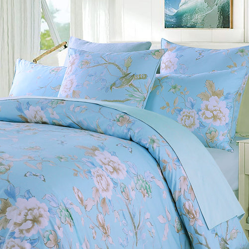 LISSTHER Botanical Garden Egyptian Cotton Duvet Cover - Image 1
