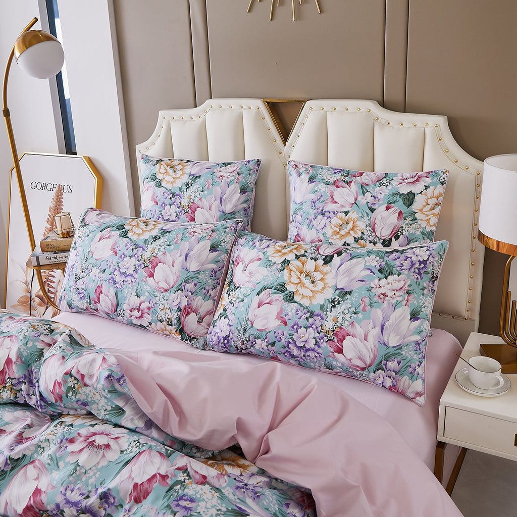 LISSTHER Floral Romance Egyptian Cotton Duvet Cover - Image 9