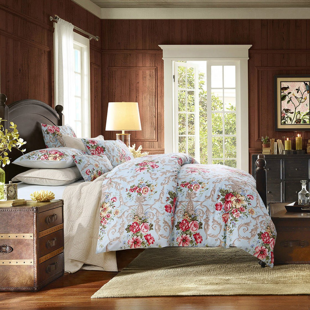 LISSTHER Floral Romance Egyptian Cotton Duvet Cover - Image 17