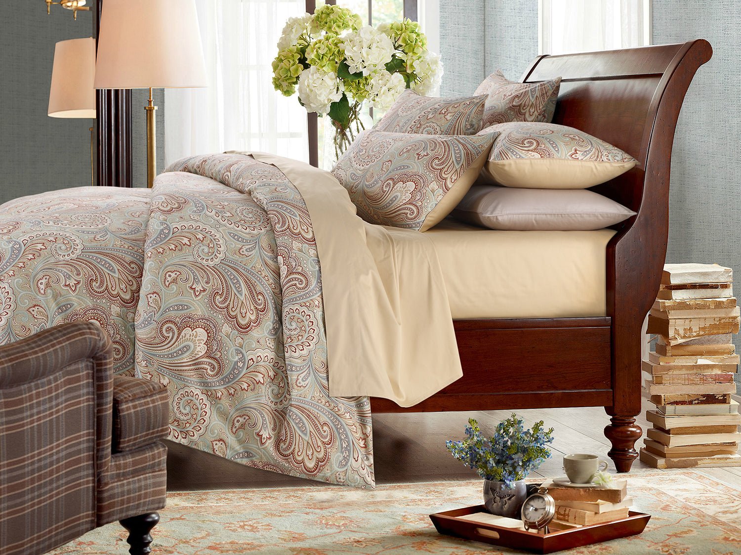 LISSTHER Paisley & Classic Egyptian Cotton Duvet Cover - Image 16