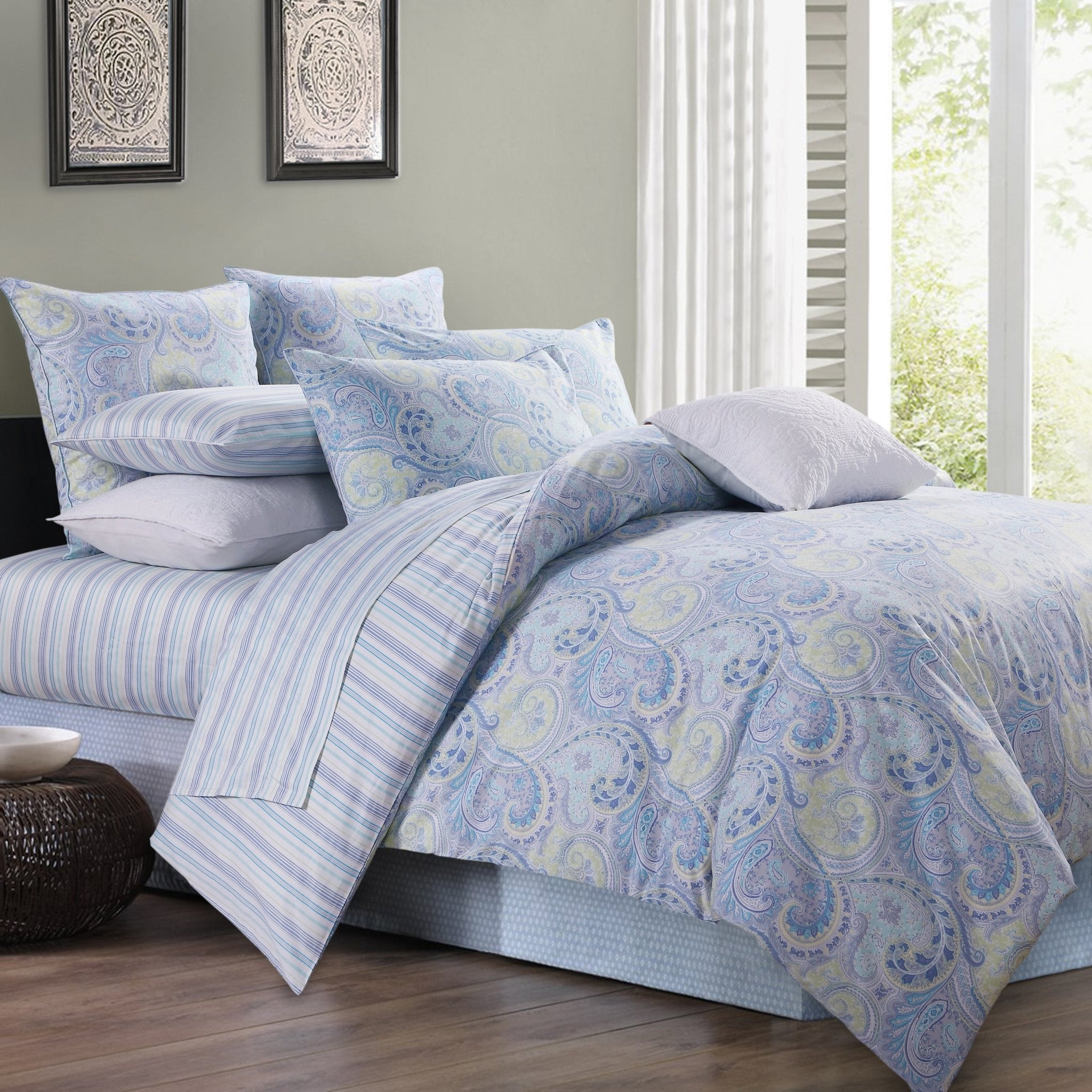 LISSTHER Paisley & Classic Egyptian Cotton Duvet Cover - Image 6