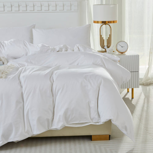 Lissther 1000 Thread Count Egypition Cotton Solid Color Duvet Cover Set - LISSTHER