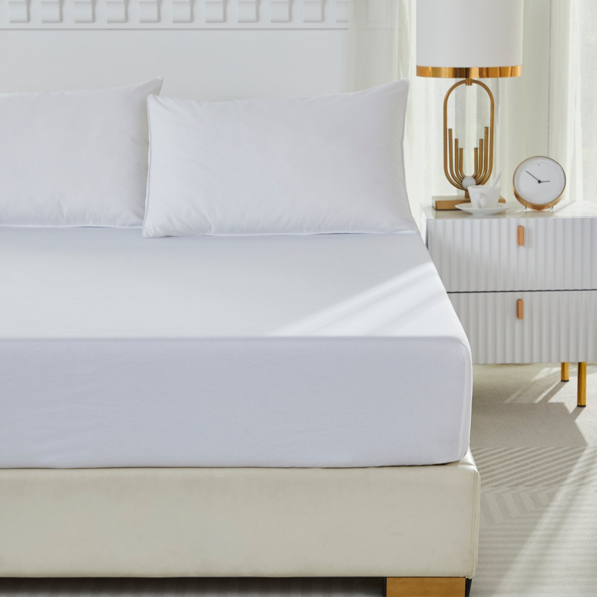 Lissther 1000 Thread Count Egypition Cotton Solid Color Fitted Sheet Only - LISSTHER